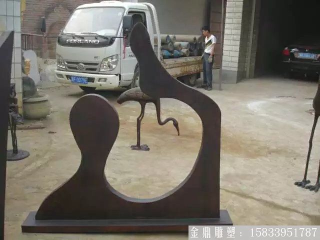 抽象铜雕塑 (5)