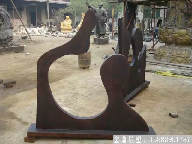 抽象铜雕塑